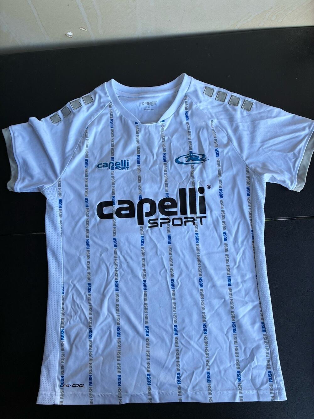 🔥 Capelli Sport Rush Soccer Jersey Shirt # 38 White Mens Size Medium